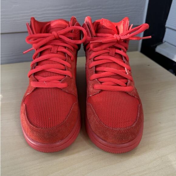 Size 8.5 705433-601 - Nike Dunk CMFT Premium High Red October - Picture 5 of 9